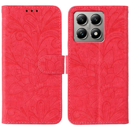 Lace Flower Embossing Flip Leather Phone Case, For Xiaomi Poco X7 Pro, For Xiaomi 15 Pro, For Xiaomi 15, For Xiaomi 14T Pro