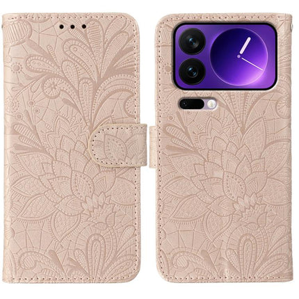 Lace Flower Embossing Flip Leather Phone Case, For Xiaomi 17 Pro, For Xiaomi 17, For Xiaomi 15T Pro 5G, For Xiaomi 15T 5G