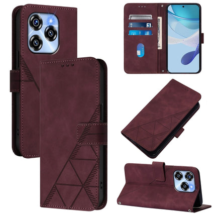 Crossbody 3D Embossed Flip Leather Phone Case, For Oukitel C59 / C59 Pro, For Oukitel C53, For Oukitel C50, For Oukitel C37