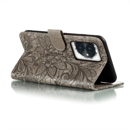 Lace Flower Embossing Flip Leather Phone Case, For Honor 100, For Honor X50i+