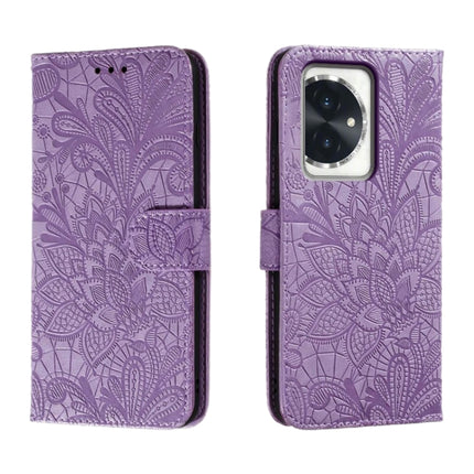Lace Flower Embossing Flip Leather Phone Case, For Honor 100, For Honor X50i+
