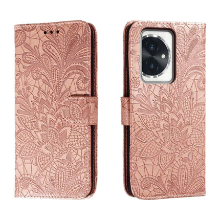 Lace Flower Embossing Flip Leather Phone Case, For Honor 100, For Honor X50i+