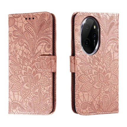 Lace Flower Embossing Flip Leather Phone Case, For Honor Magic6 Lite / X50 / X9b, For Honor X8B, For Honor 90 GT, For Honor 100 Pro