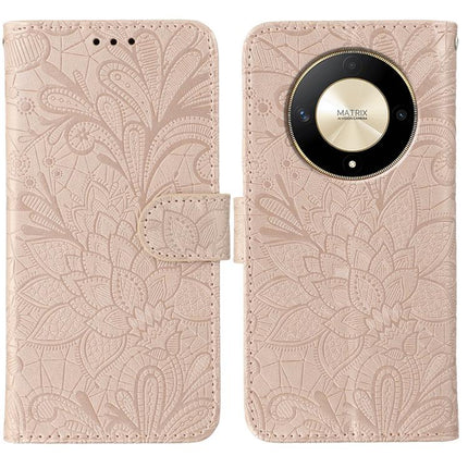 Lace Flower Embossing Flip Leather Phone Case, For Honor Magic6 Lite / X50 / X9b, For Honor X8B, For Honor 90 GT, For Honor 100 Pro