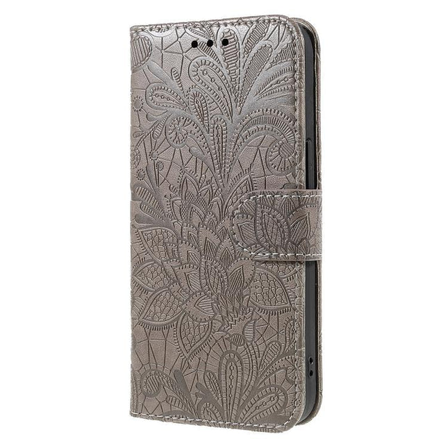 Lace Flower Embossing Flip Leather Phone Case, For Honor X6c 4G, For Honor 400 Pro Global 160.8mm, For Honor 400 Lite Global, For Honor 400 Global 156.5mm
