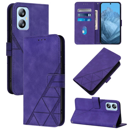 Crossbody 3D Embossed Flip Leather Phone Case, For Blackview Wave 6C, For Blackview Shark 8, For Blackview A53, For Blackview A52