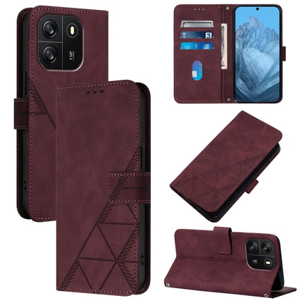 Crossbody 3D Embossed Flip Leather Phone Case, For Blackview Wave 6C, For Blackview Shark 8, For Blackview A53, For Blackview A52