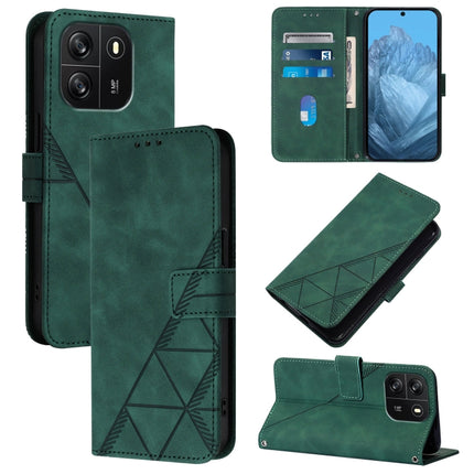 Crossbody 3D Embossed Flip Leather Phone Case, For Blackview Wave 6C, For Blackview Shark 8, For Blackview A53, For Blackview A52