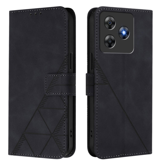 Crossbody 3D Embossed Flip Leather Phone Case, For Blackview Wave 8C, For Blackview Oscal Flat 2 / 2C, For Blackview Oscal Flat 1C, For Blackview Color 8