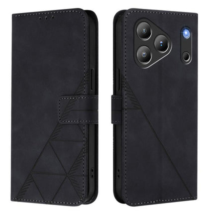 Crossbody 3D Embossed Flip Leather Phone Case, For Blackview Wave 7C, For Blackview Wave 10, For Blackview Shark 6, For Blackview Oscal Tiger 13