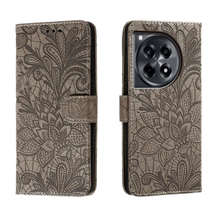 Lace Flower Embossing Flip Leather Phone Case, For OnePlus ACE 3, For OnePlus 12, For OnePlus Nord 3 5G / Ace 2V