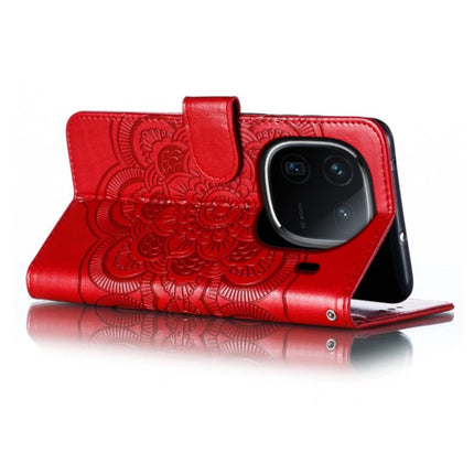 Sun Mandala Embossing Pattern Phone Leather Case, For vivo iQOO 12 Pro, For vivo iQOO 12, For vivo Y200 5G