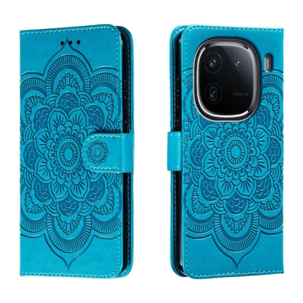 Sun Mandala Embossing Pattern Phone Leather Case, For vivo iQOO 12 Pro, For vivo iQOO 12, For vivo Y200 5G