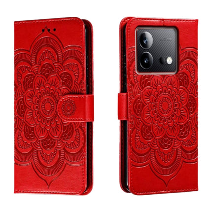 Sun Mandala Embossing Pattern Phone Leather Case, For vivo S17, For vivo S17e, For vivo iQOO Neo8