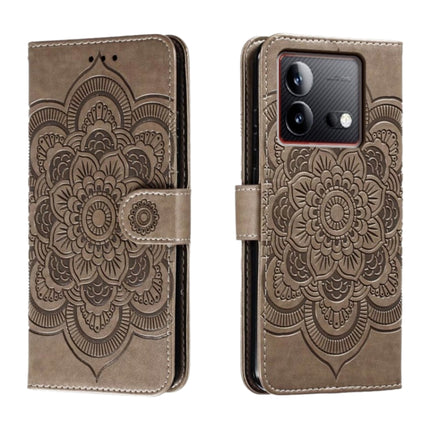 Sun Mandala Embossing Pattern Phone Leather Case, For vivo S17, For vivo S17e, For vivo iQOO Neo8