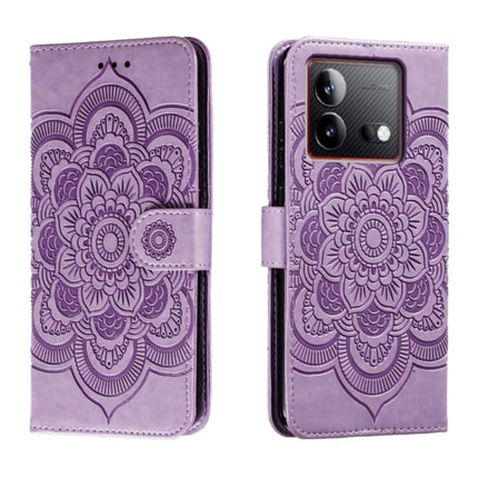 Sun Mandala Embossing Pattern Phone Leather Case, For vivo S17, For vivo S17e, For vivo iQOO Neo8
