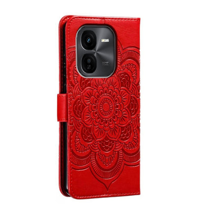 Sun Mandala Embossing Pattern Phone Leather Case, For vivo iQOO Z9X, For vivo S18e, For vivo S18
