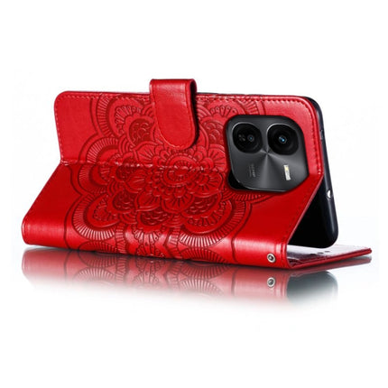 Sun Mandala Embossing Pattern Phone Leather Case, For vivo iQOO Z9X, For vivo S18e, For vivo S18
