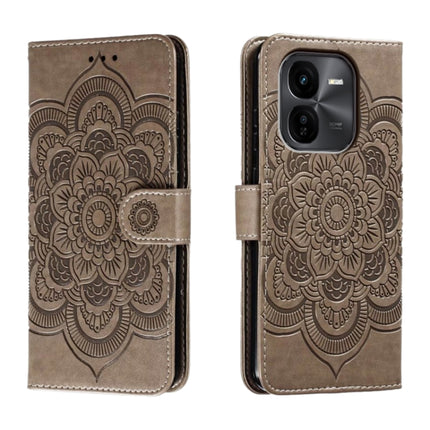 Sun Mandala Embossing Pattern Phone Leather Case, For vivo iQOO Z9X, For vivo S18e, For vivo S18
