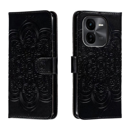 Sun Mandala Embossing Pattern Phone Leather Case, For vivo iQOO Z9X, For vivo S18e, For vivo S18