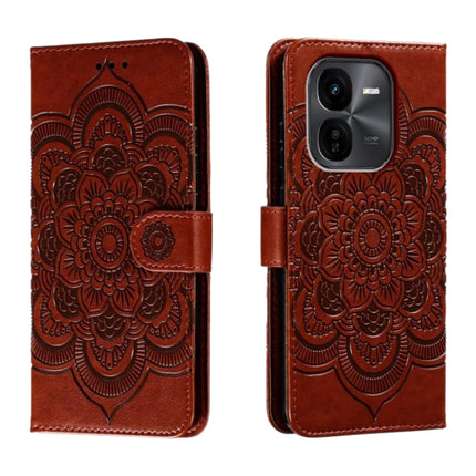 Sun Mandala Embossing Pattern Phone Leather Case, For vivo iQOO Z9X, For vivo S18e, For vivo S18