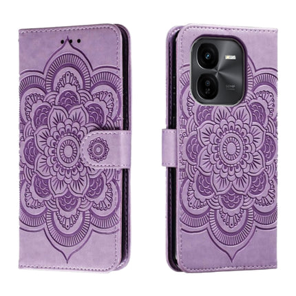 Sun Mandala Embossing Pattern Phone Leather Case, For vivo iQOO Z9X, For vivo S18e, For vivo S18