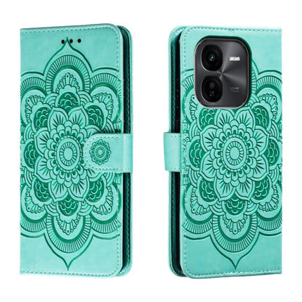 Sun Mandala Embossing Pattern Phone Leather Case, For vivo iQOO Z9X, For vivo S18e, For vivo S18