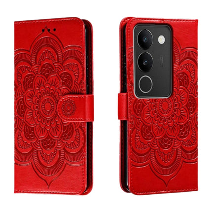 Sun Mandala Embossing Pattern Phone Leather Case, For vivo S17, For vivo S17e, For vivo iQOO Neo8