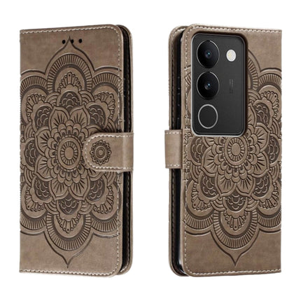 Sun Mandala Embossing Pattern Phone Leather Case, For vivo S17, For vivo S17e, For vivo iQOO Neo8