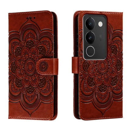 Sun Mandala Embossing Pattern Phone Leather Case, For vivo S17, For vivo S17e, For vivo iQOO Neo8