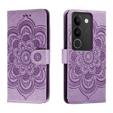 Sun Mandala Embossing Pattern Phone Leather Case, For vivo S17, For vivo S17e, For vivo iQOO Neo8