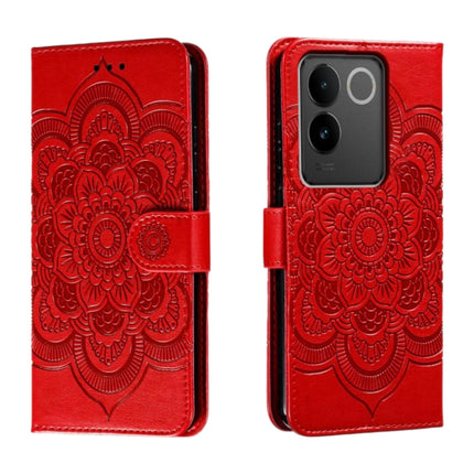 Sun Mandala Embossing Pattern Phone Leather Case, For vivo S17, For vivo S17e, For vivo iQOO Neo8