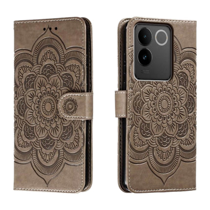 Sun Mandala Embossing Pattern Phone Leather Case, For vivo S17, For vivo S17e, For vivo iQOO Neo8