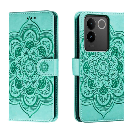 Sun Mandala Embossing Pattern Phone Leather Case, For vivo S17, For vivo S17e, For vivo iQOO Neo8