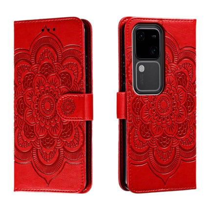 Sun Mandala Embossing Pattern Phone Leather Case, For vivo iQOO Z9X, For vivo S18e, For vivo S18