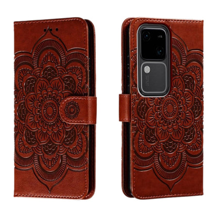 Sun Mandala Embossing Pattern Phone Leather Case, For vivo iQOO Z9X, For vivo S18e, For vivo S18
