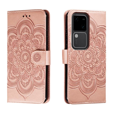 Sun Mandala Embossing Pattern Phone Leather Case, For vivo iQOO Z9X, For vivo S18e, For vivo S18