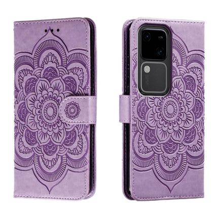 Sun Mandala Embossing Pattern Phone Leather Case, For vivo iQOO Z9X, For vivo S18e, For vivo S18