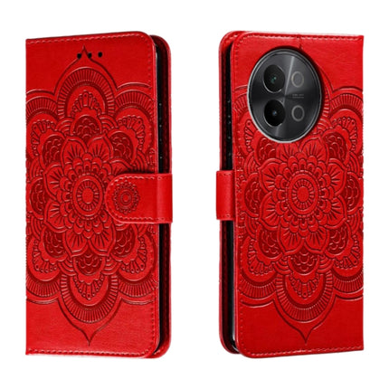 Sun Mandala Embossing Pattern Phone Leather Case, For vivo iQOO Z9X, For vivo S18e, For vivo S18