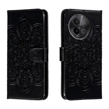 Sun Mandala Embossing Pattern Phone Leather Case, For vivo iQOO Z9X, For vivo S18e, For vivo S18