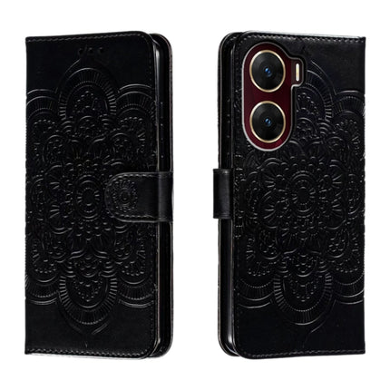 Sun Mandala Embossing Pattern Phone Leather Case, For vivo Y17S, For vivo V29e, For vivo Y35M+