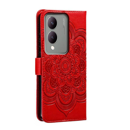 Sun Mandala Embossing Pattern Phone Leather Case, For vivo Y17S, For vivo V29e, For vivo Y35M+