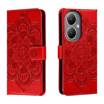 Sun Mandala Embossing Pattern Phone Leather Case, For vivo Y17S, For vivo V29e, For vivo Y35M+