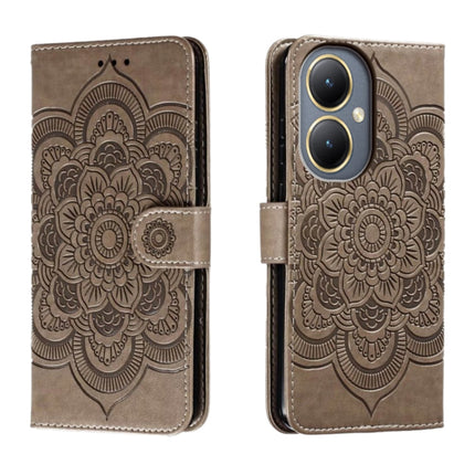Sun Mandala Embossing Pattern Phone Leather Case, For vivo Y17S, For vivo V29e, For vivo Y35M+