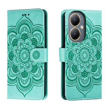 Sun Mandala Embossing Pattern Phone Leather Case, For vivo Y17S, For vivo V29e, For vivo Y35M+