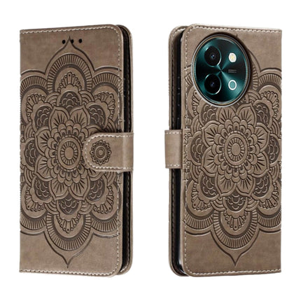 Sun Mandala Embossing Pattern Phone Leather Case, For vivo iQOO 15, For vivo Y500 5G, For vivo Y38