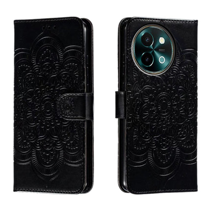 Sun Mandala Embossing Pattern Phone Leather Case, For vivo iQOO 15, For vivo Y500 5G, For vivo Y38