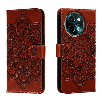 Sun Mandala Embossing Pattern Phone Leather Case, For vivo iQOO 15, For vivo Y500 5G, For vivo Y38