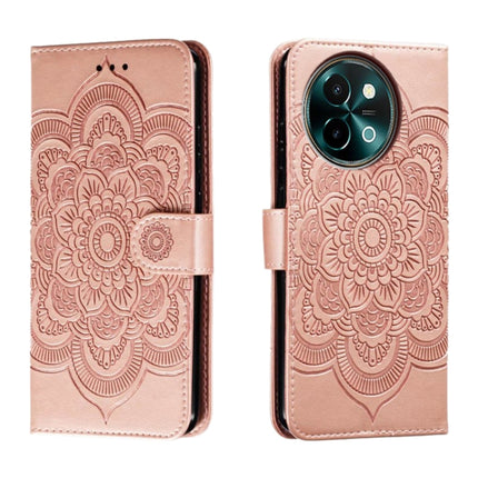 Sun Mandala Embossing Pattern Phone Leather Case, For vivo iQOO 15, For vivo Y500 5G, For vivo Y38