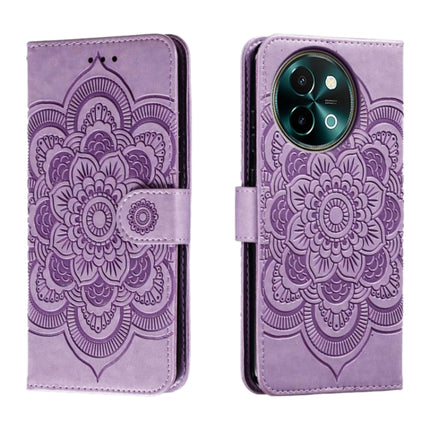Sun Mandala Embossing Pattern Phone Leather Case, For vivo iQOO 15, For vivo Y500 5G, For vivo Y38